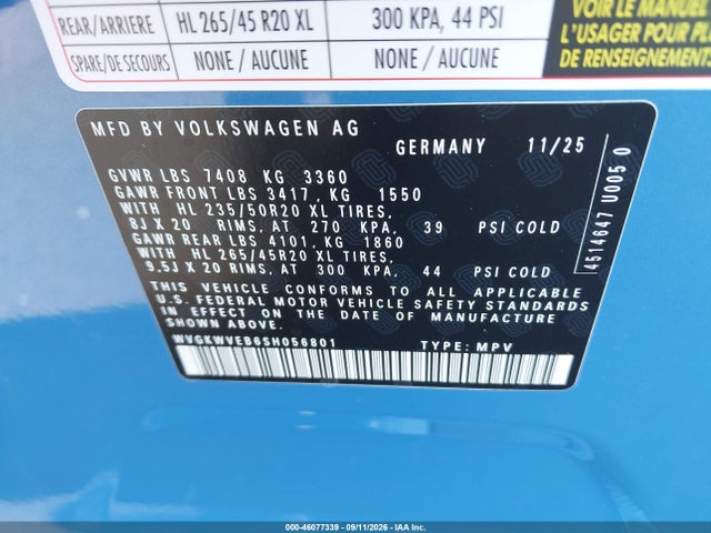 2025 VOLKSWAGEN ID. BUZZ PRO S PLUS 9