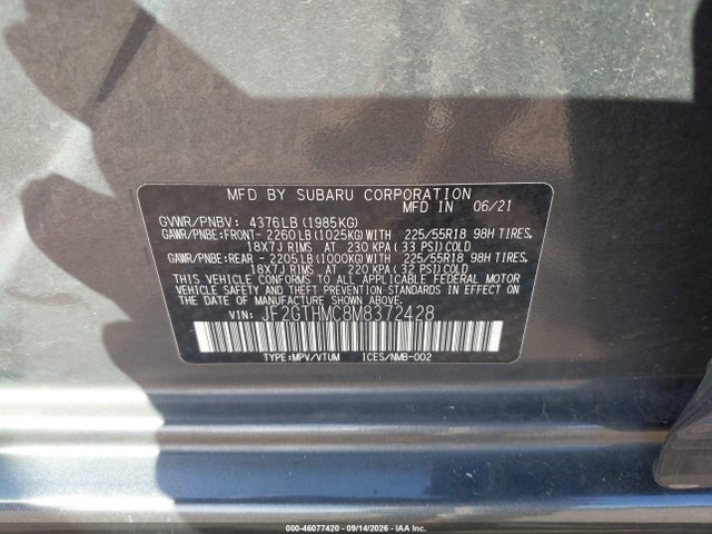 2021 SUBARU CROSSTREK LIMITED 9
