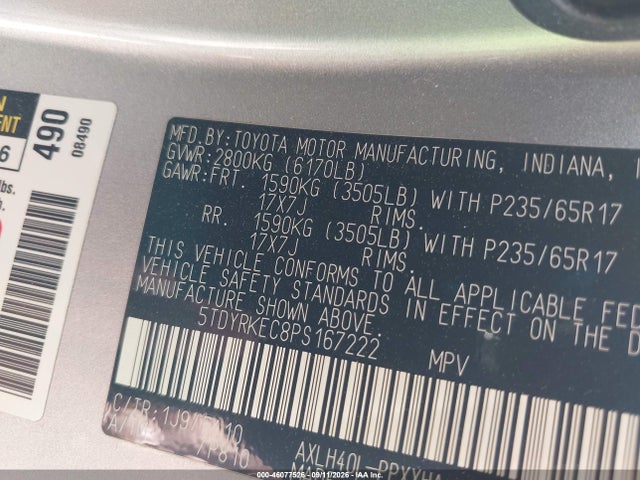 2023 TOYOTA SIENNA XLE 9