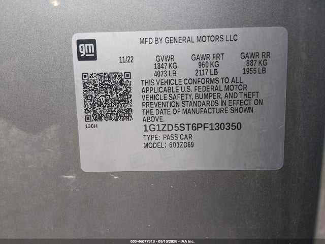 2023 CHEVROLET MALIBU FWD 1LT 9