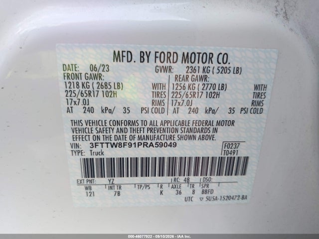 2023 FORD MAVERICK XLT 9