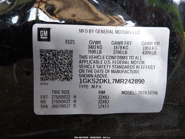 2021 GMC YUKON 4WD DENALI 9