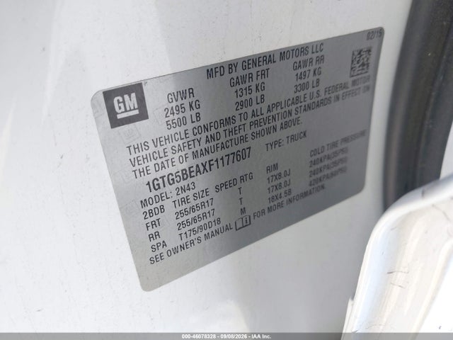 2015 GMC CANYON SLE — фото 9