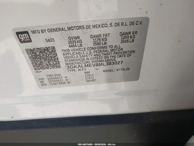 2021 GMC TERRAIN FWD SLE 9