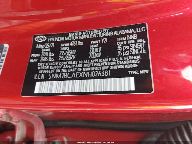 2022 HYUNDAI TUCSON SEL 9
