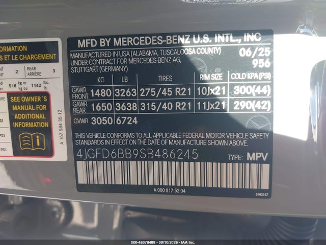2025 MERCEDES-BENZ AMG GLE 53 COUPE 4MATIC+ 9