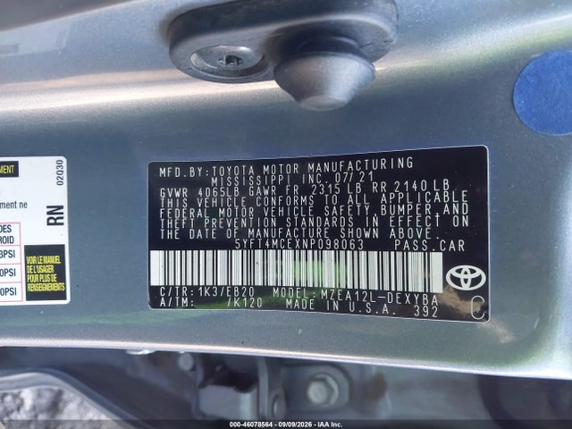 2022 TOYOTA COROLLA XSE 9