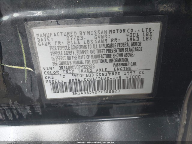 2023 NISSAN SENTRA SR XTRONIC CVT 9