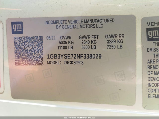 2022 CHEVROLET SILVERADO 3500HD 4WD LONG BED WT 8
