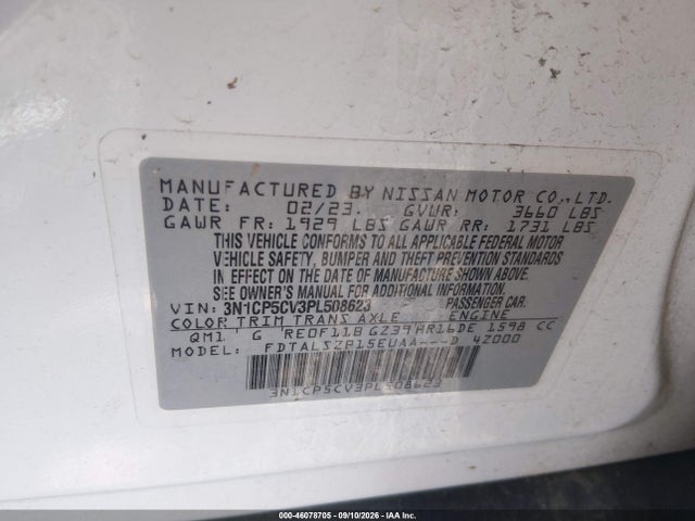 2023 NISSAN KICKS SV XTRONIC CVT 9