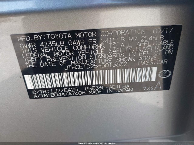 2017 LEXUS IS 350 9