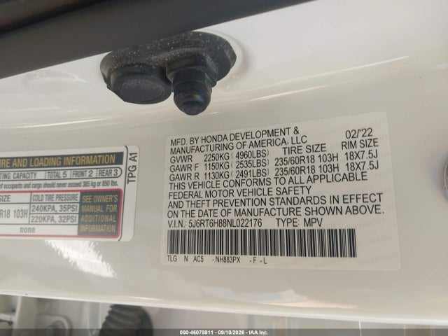 2022 HONDA CR-V HYBRID EX-L 9