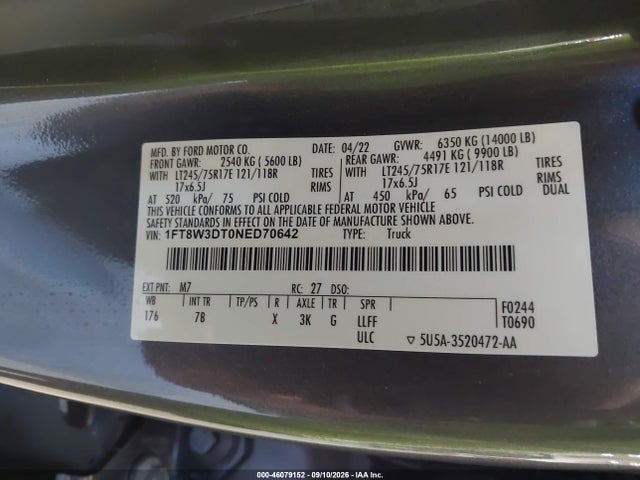 2022 FORD F-350 PLATINUM 9