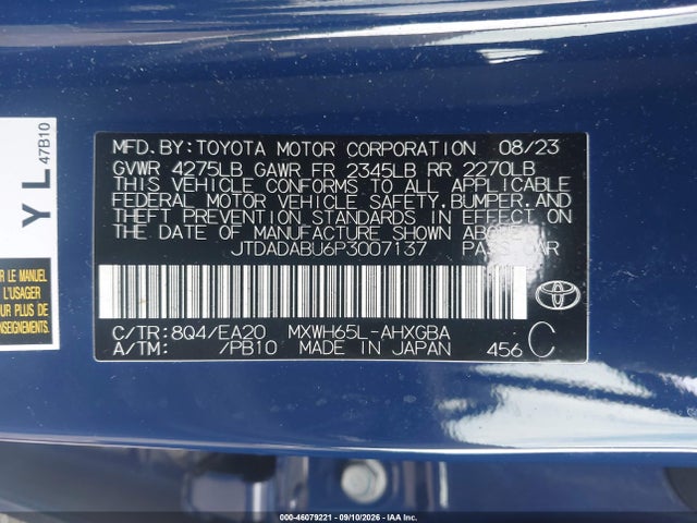 2023 TOYOTA PRIUS XLE AWD-E 9