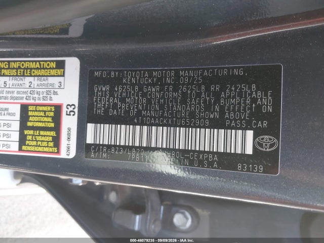 2026 TOYOTA CAMRY XSE 9
