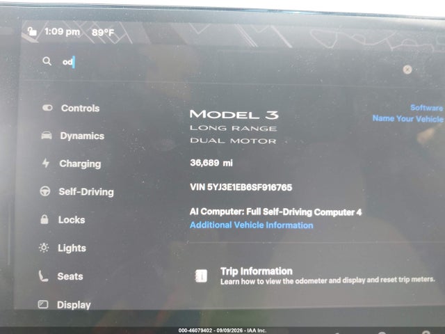 2025 TESLA MODEL 3 LONG RANGE ALL-WHEEL DRIVE 7