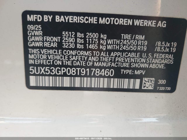 2026 BMW X3 30 XDRIVE 9