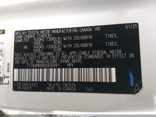 2025 LEXUS RX 350 9