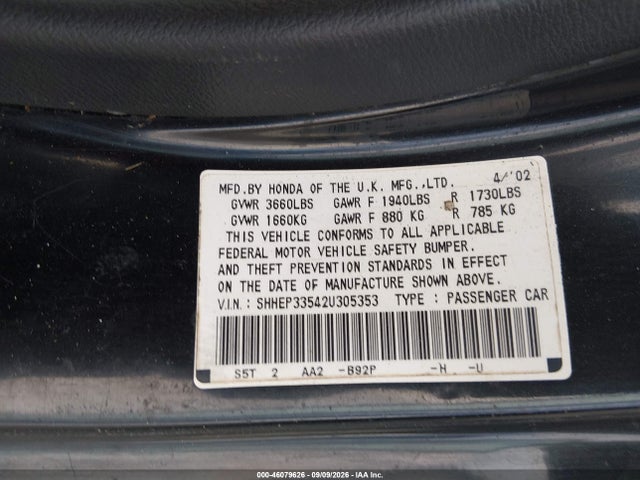 2002 Honda CIVIC SI — фото 9