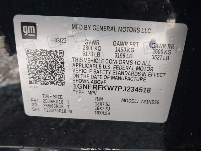 2023 CHEVROLET TRAVERSE FWD LS 9