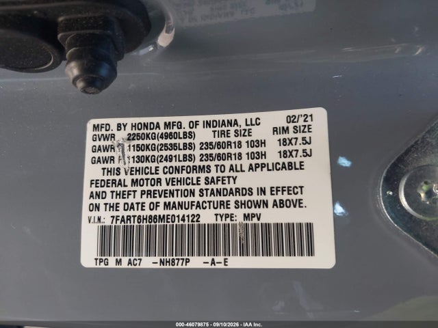 2021 HONDA CR-V HYBRID EX-L 9