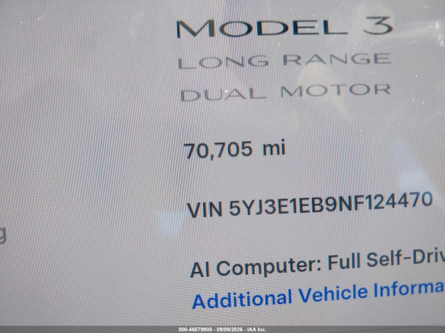 2022 TESLA MODEL 3 LONG RANGE DUAL MOTOR ALL-WHEEL DRIVE 15