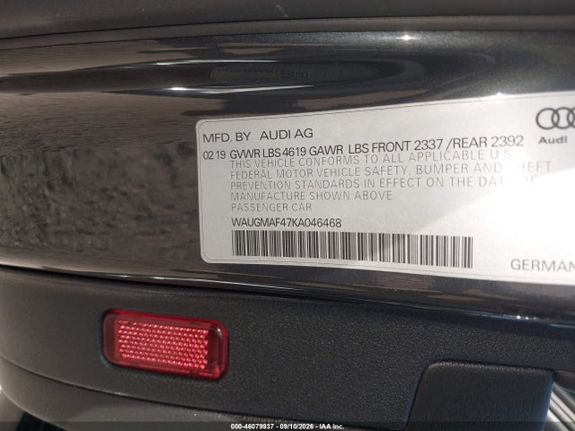 2019 AUDI A4 40 PREMIUM/40 TITANIUM PREMIUM 9