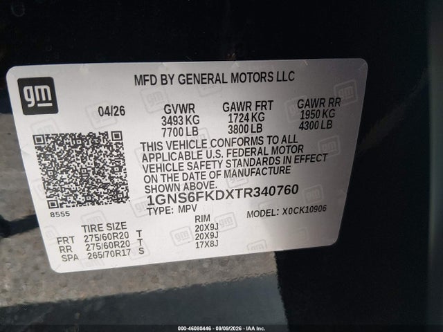 2026 CHEVROLET SUBURBAN PREMIER, 4WD 9
