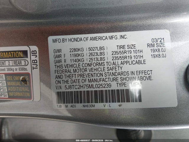 2021 ACURA RDX ADVANCE PACKAGE/PMC EDITION 9