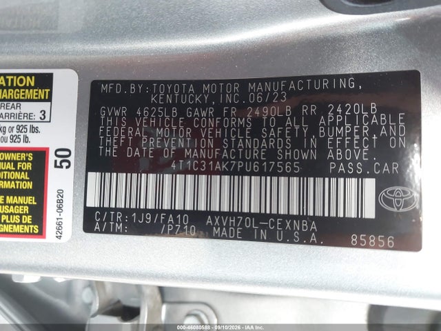 2023 TOYOTA CAMRY LE HYBRID 9