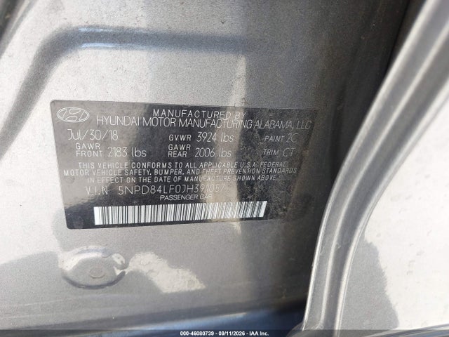 2018 HYUNDAI ELANTRA SEL 9