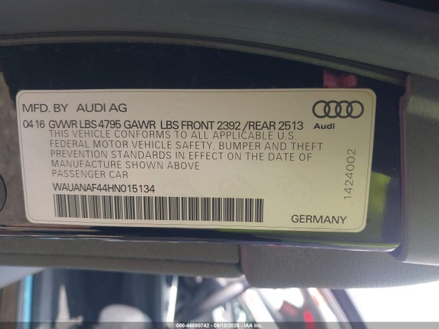 2017 AUDI A4 2.0T PREMIUM 9