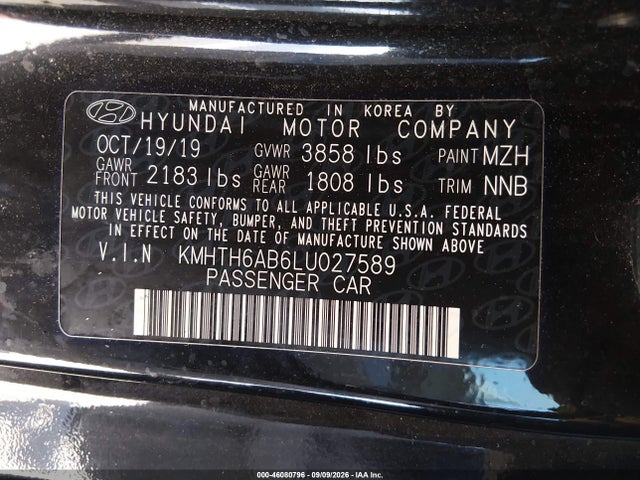 2020 HYUNDAI VELOSTER TURBO 9