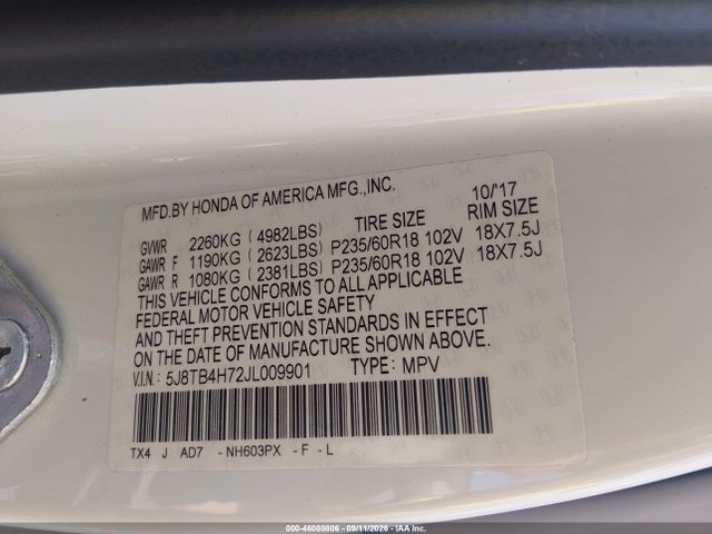2018 ACURA RDX ADVANCE PACKAGE 9