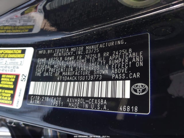 2025 TOYOTA CAMRY SE 9
