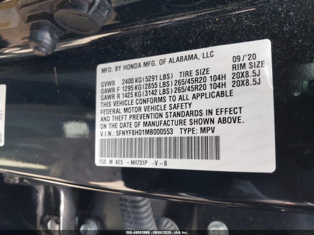2021 HONDA PASSPORT AWD ELITE 9