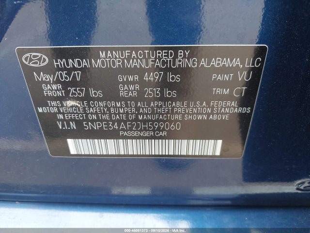 2018 HYUNDAI SONATA SPORT 9
