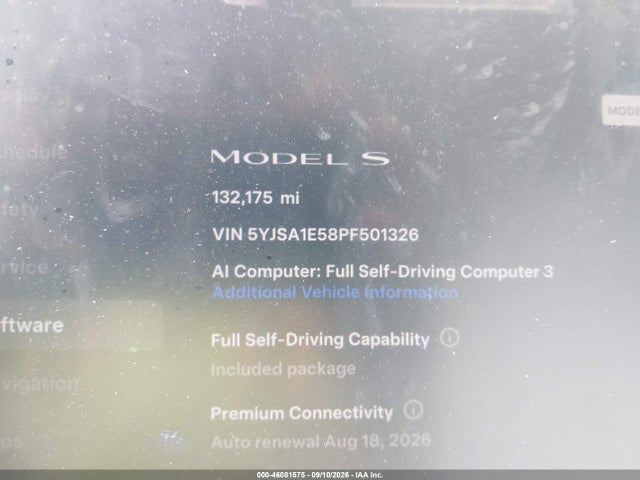 2023 TESLA MODEL S DUAL MOTOR ALL-WHEEL DRIVE/STANDARD RANGE 7