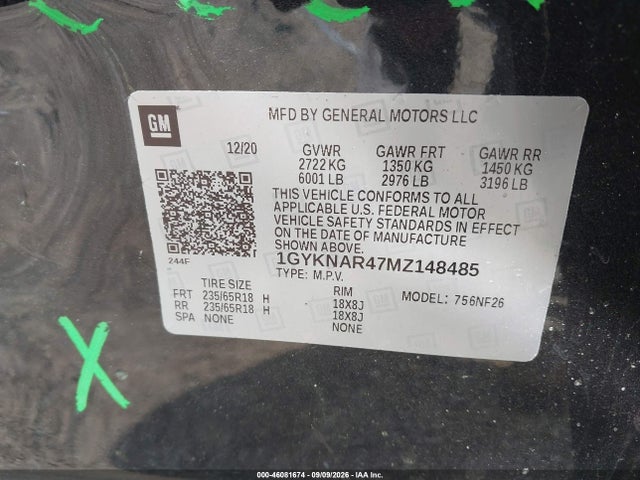 2021 CADILLAC XT5 FWD LUXURY 9