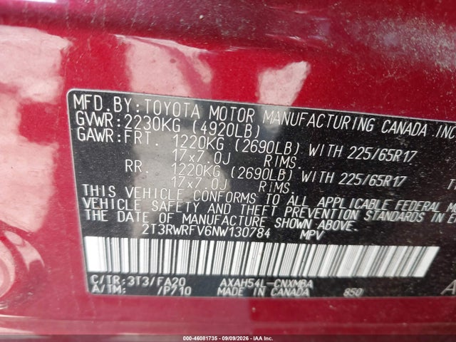 2022 TOYOTA RAV4 HYBRID XLE 9