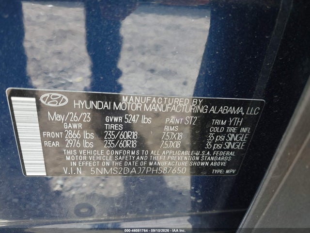 2023 HYUNDAI SANTA FE SEL 9