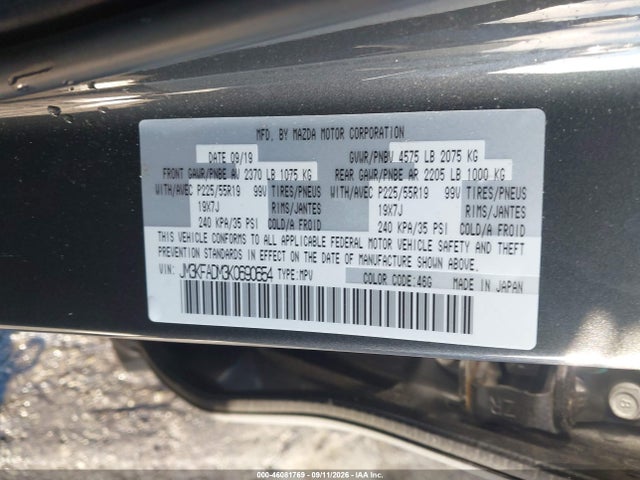2019 MAZDA CX-5 GRAND TOURING 9