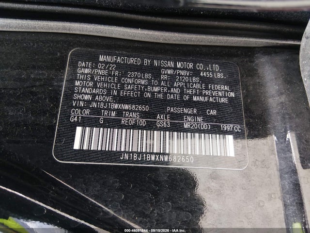 2022 NISSAN ROGUE SPORT SV AWD XTRONIC CVT 9