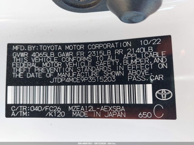 2023 TOYOTA COROLLA SE 9