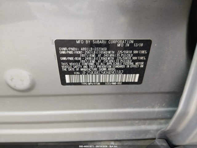 2019 SUBARU FORESTER SPORT 9