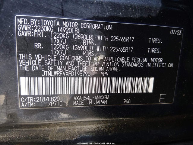 2023 TOYOTA RAV4 HYBRID LE 9