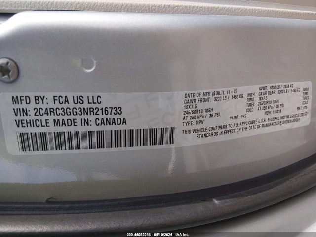 2022 CHRYSLER PACIFICA LIMITED AWD 9