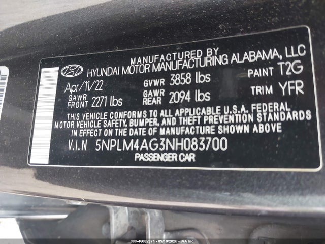 2022 HYUNDAI ELANTRA SEL 9