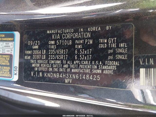 2022 KIA CARNIVAL MPV LX SEAT PACKAGE 9