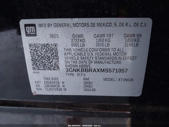 2021 CHEVROLET BLAZER FWD 1LT 9